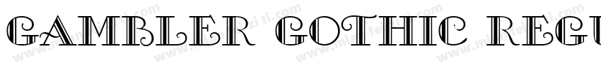 Gambler Gothic Regular字体转换